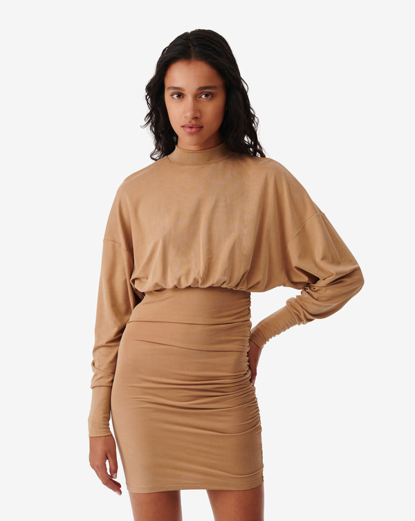 iro wide dress gold IRO Cilty Dress