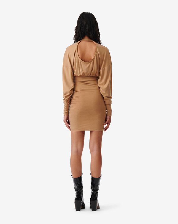 Iro Viggo High-neck Jersey Dress - Light Camel | Garmentory