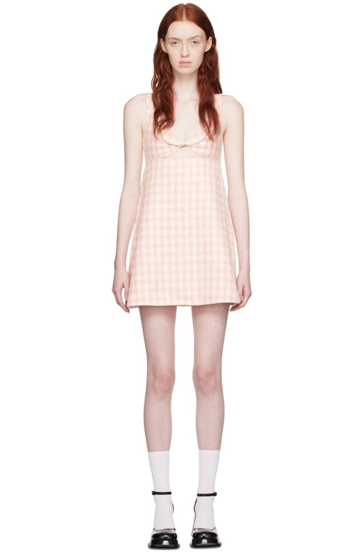 Shushu/Tong Pink Bow Minidress | Garmentory