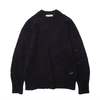 Our Legacy Fuzzy Mohpaca Needle Drop Raglan - Navy - Thumbnail 1