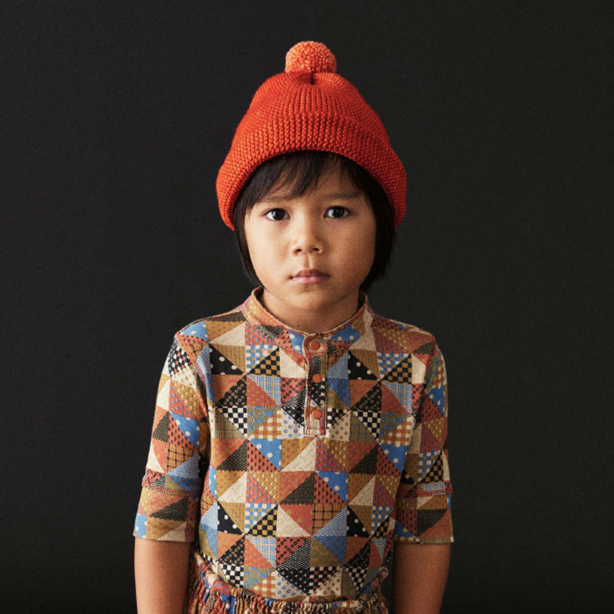 misha&puff■Garter Hat■Red Flame■2-4y Kids Misha & Puff Garter Hat - Red Flame | Garmentory