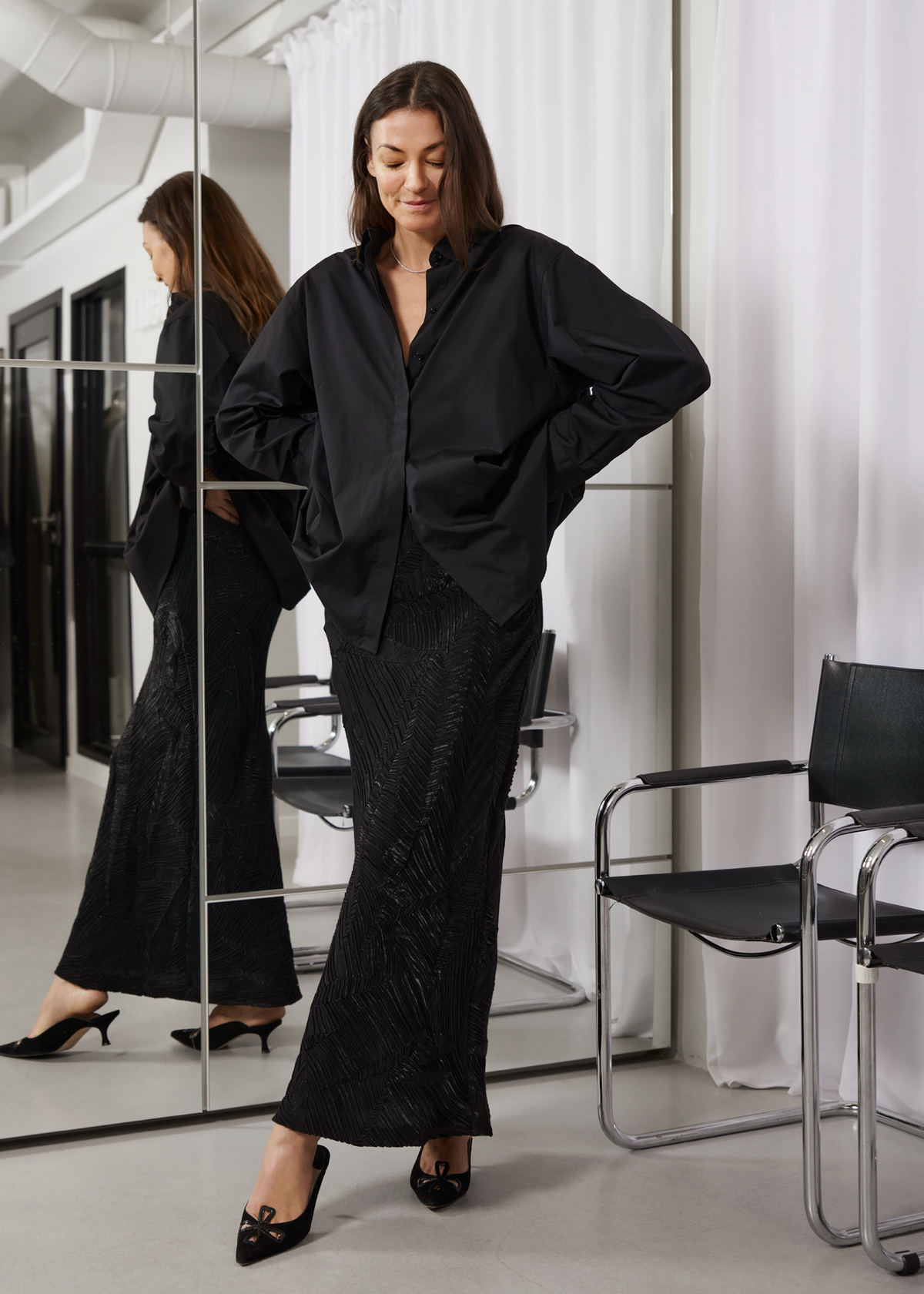 Stylein Inga Plisse Maxi Skirt - Image 1 of 5