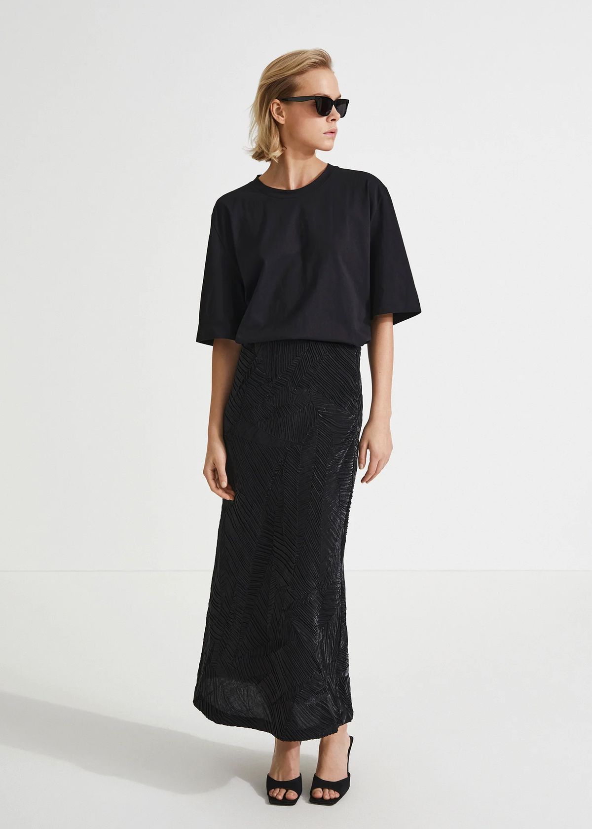 Stylein Inga Plisse Maxi Skirt - Image 2 of 5