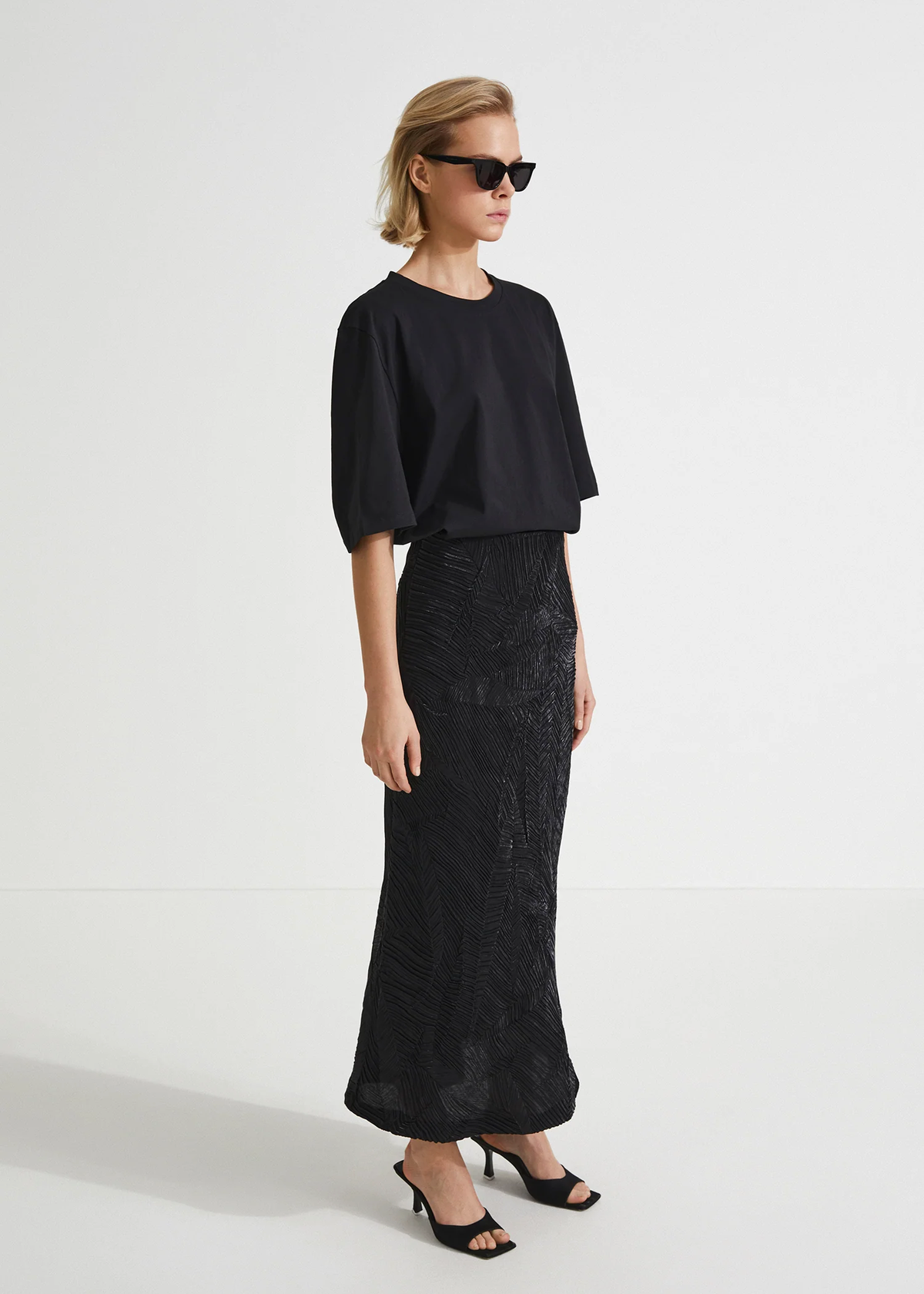 Stylein Inga Plisse Maxi Skirt - Image 3 of 5