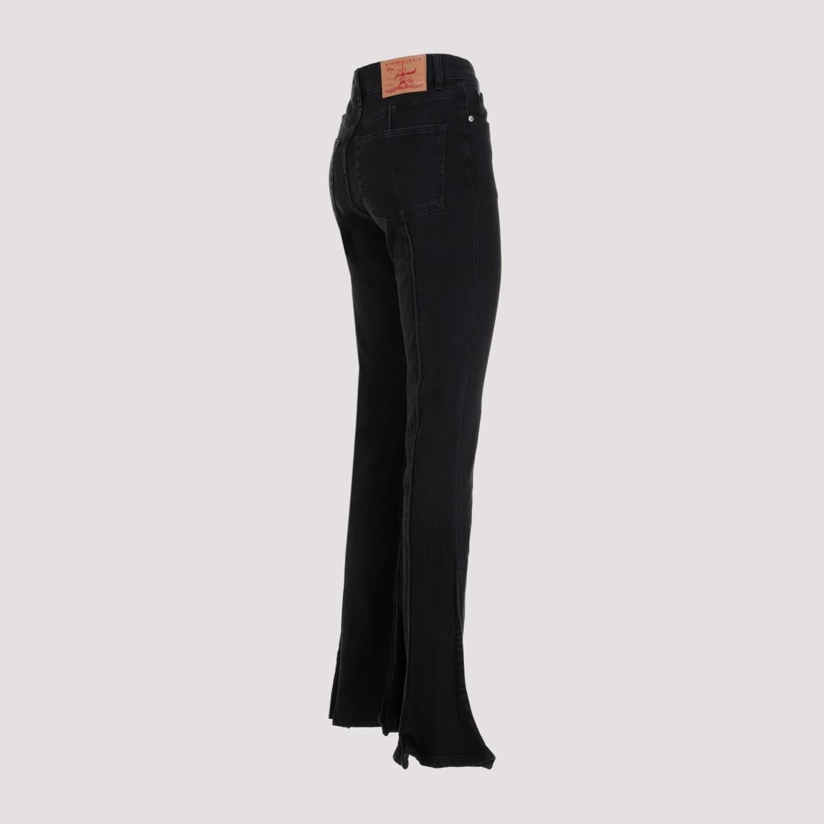 Y/project EVERGREEN TRUMPET SLIM JEANS - Black | Garmentory