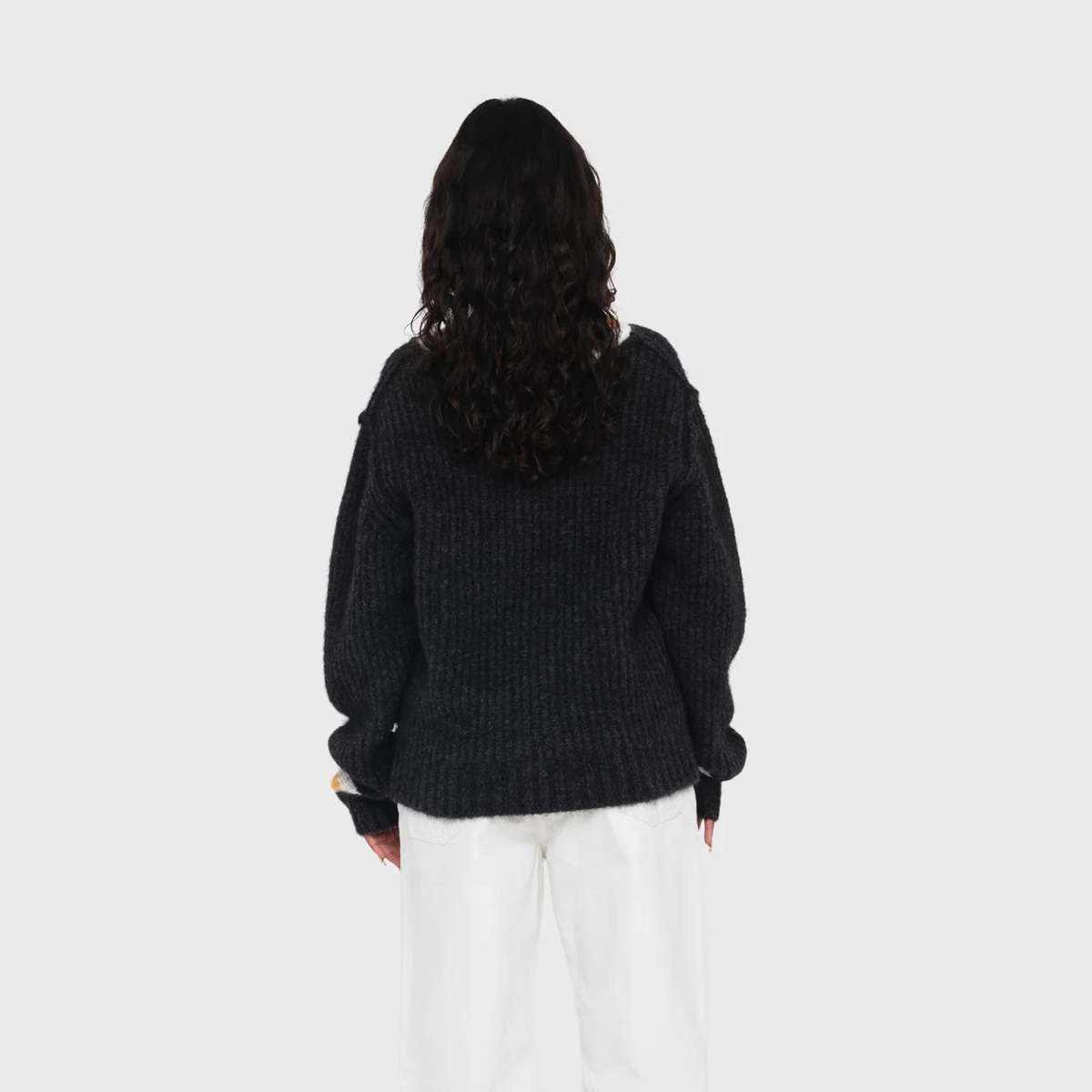 Stussy Mohair Tennis Sweater - Charcoal | Garmentory