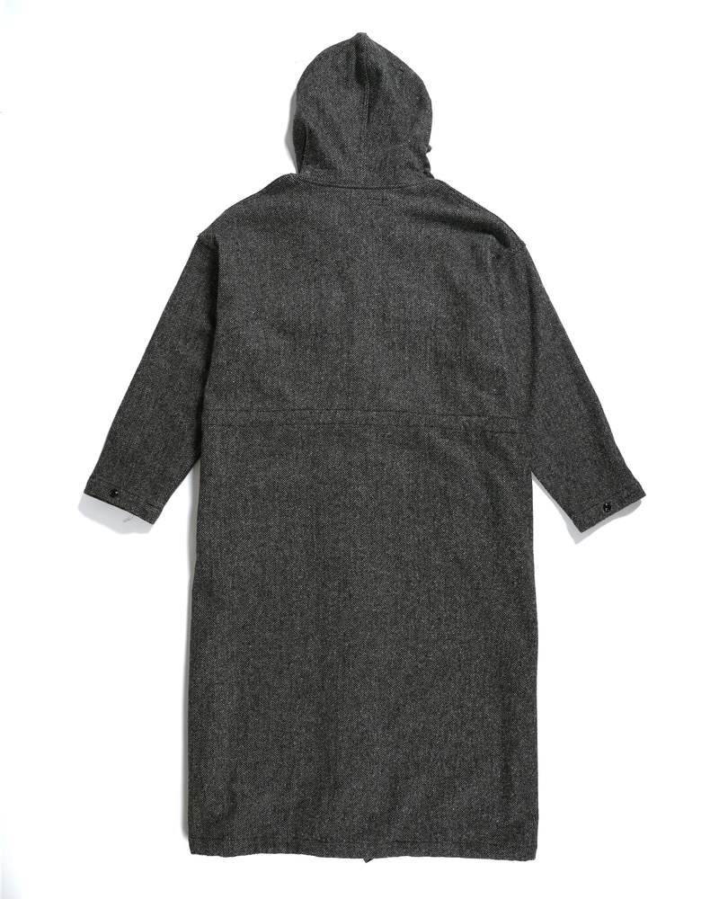 Engineered Garments Poly Wool Herringbone Cagoule Dress - Grey 