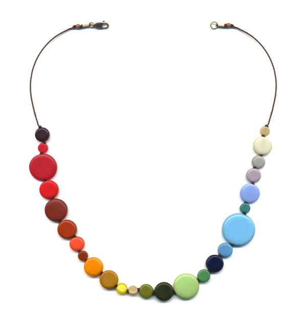 I. Ronni Kappos Dots Necklace - Rainbow