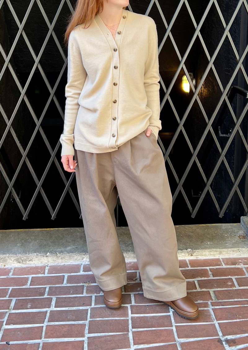 Lauren Manoogian Twill Trouser - Peat | Garmentory