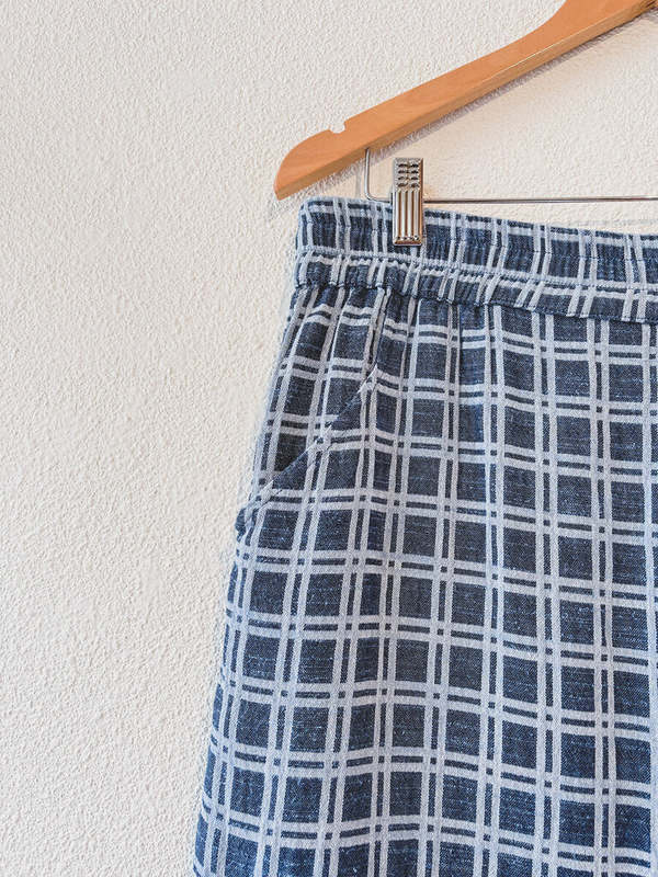 Ace & Jig Check Pants - Blue Check