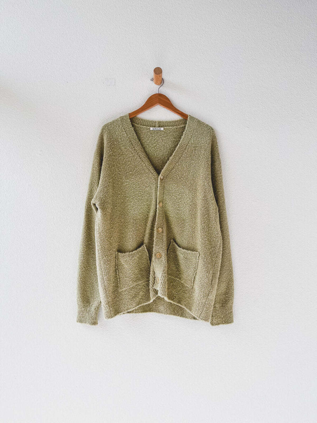 Auralee Linen Shaggy Cardigan | Garmentory