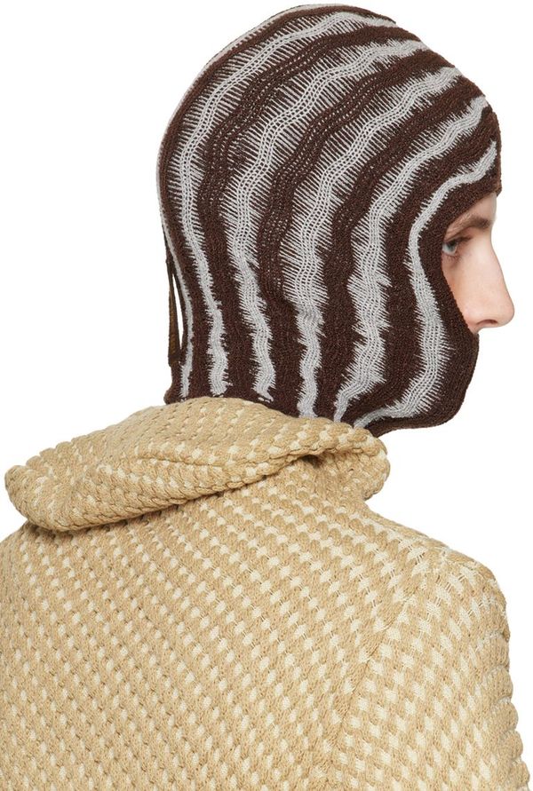Isa Boulder Brown & Gray Big Cactus Balaclava | Garmentory