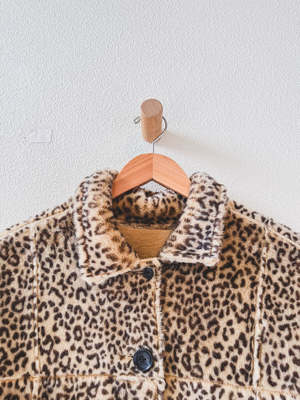 Supreme Faux Suede Jacket - Leopard | Garmentory