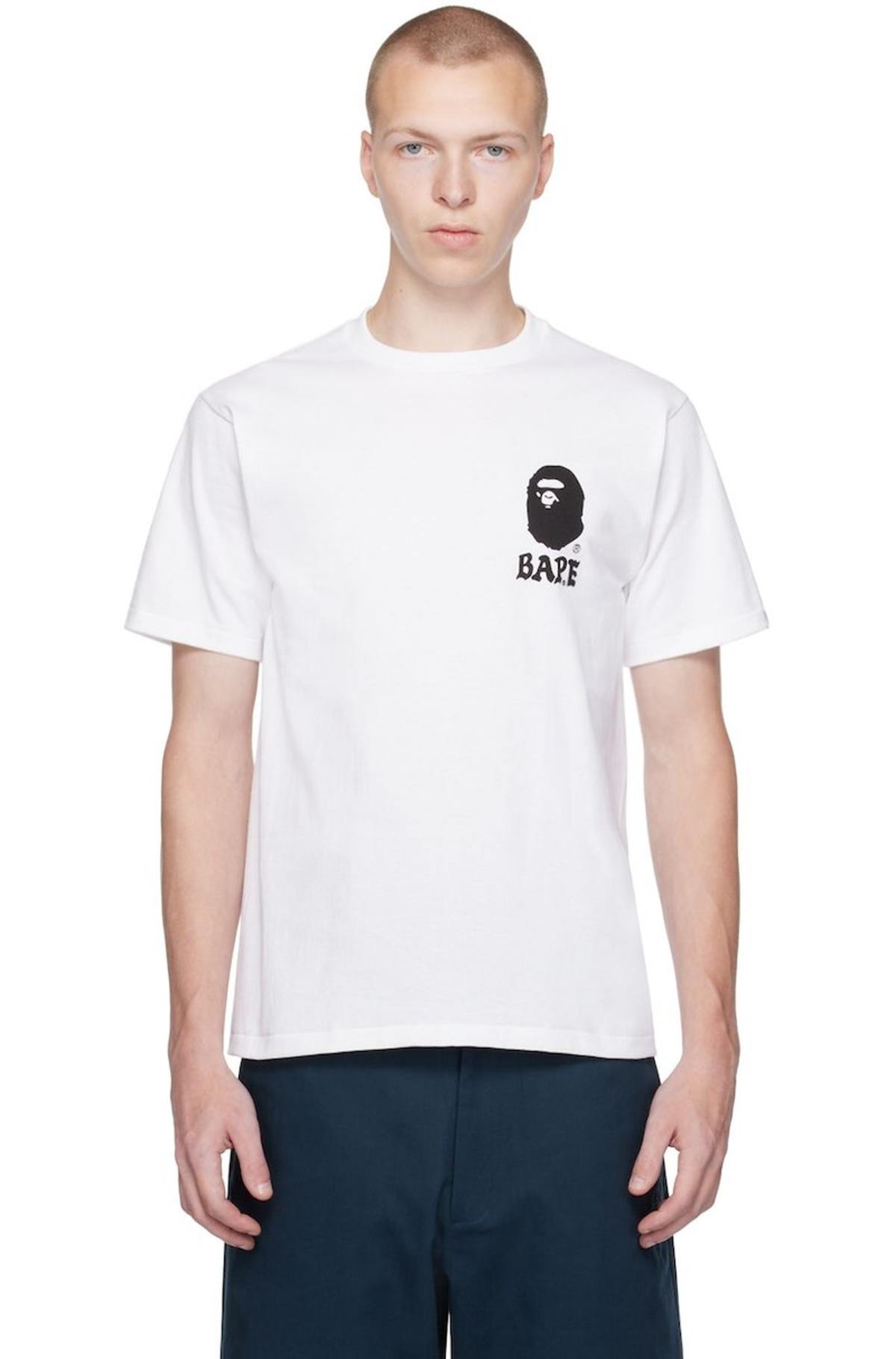 BAPE Japan Culture Lettered T-Shirt - White | Garmentory