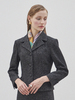 Maison De Ines Mermaid Tweed Jacket - Black - Thumbnail 3
