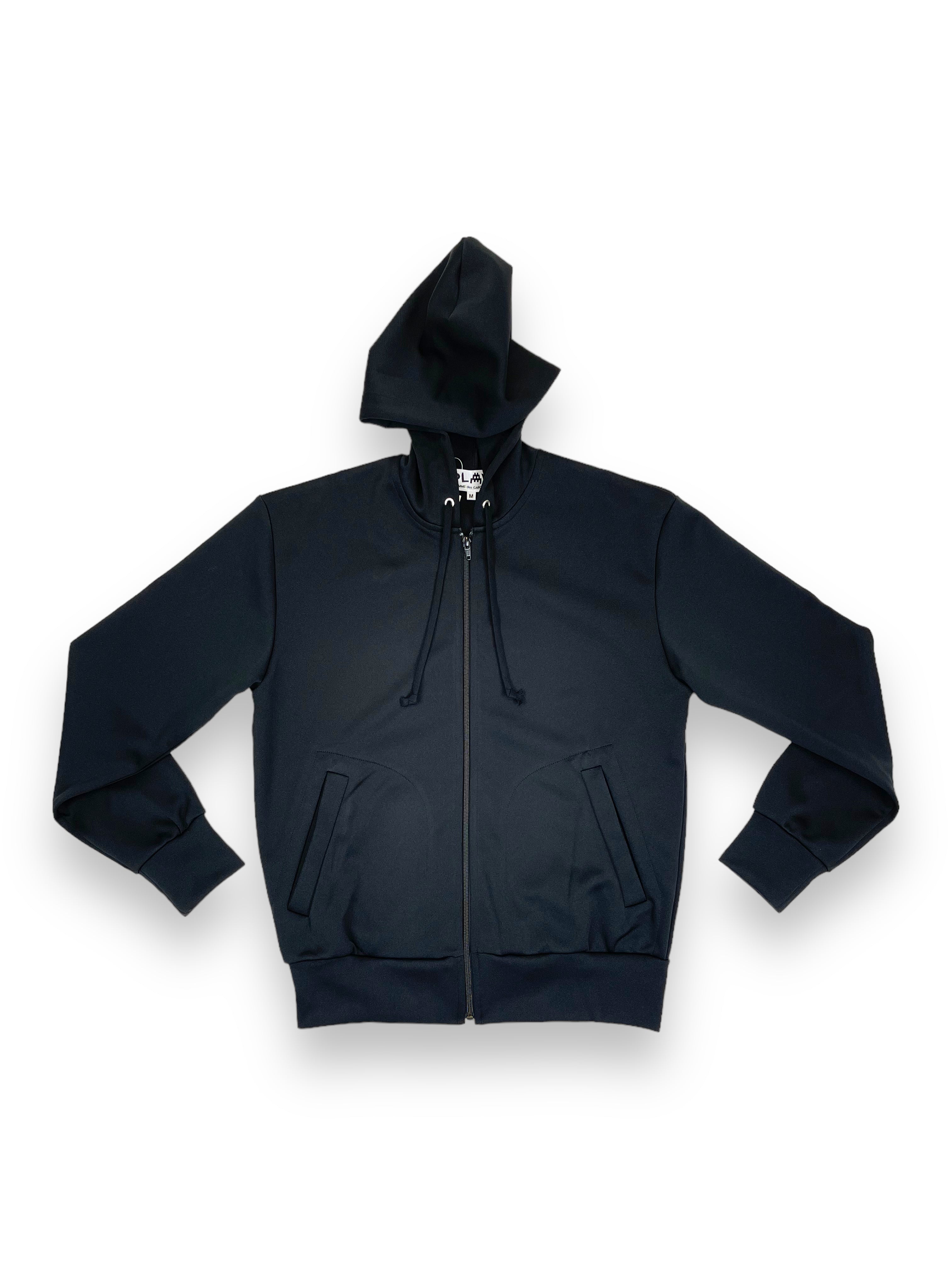Comme des Garçons PLAY Space Invade Hoodie - Black | Garmentory