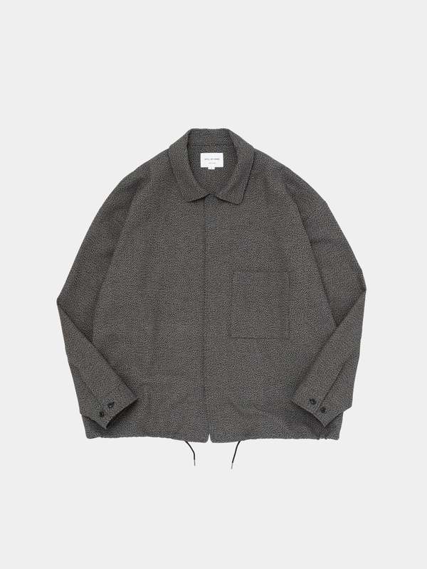 Still By Hand Coach Jacket - Melange Navy | Garmentory