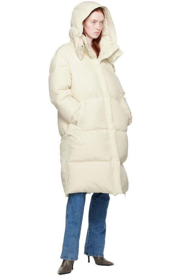 DIESEL Off-White W-Peyt Down Coat - White | Garmentory