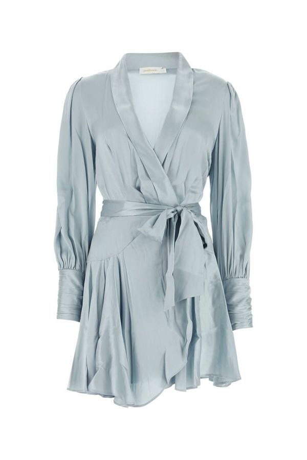 zimmermann grey dress Zimmermann Pop Trimmed Mini Dress Size S