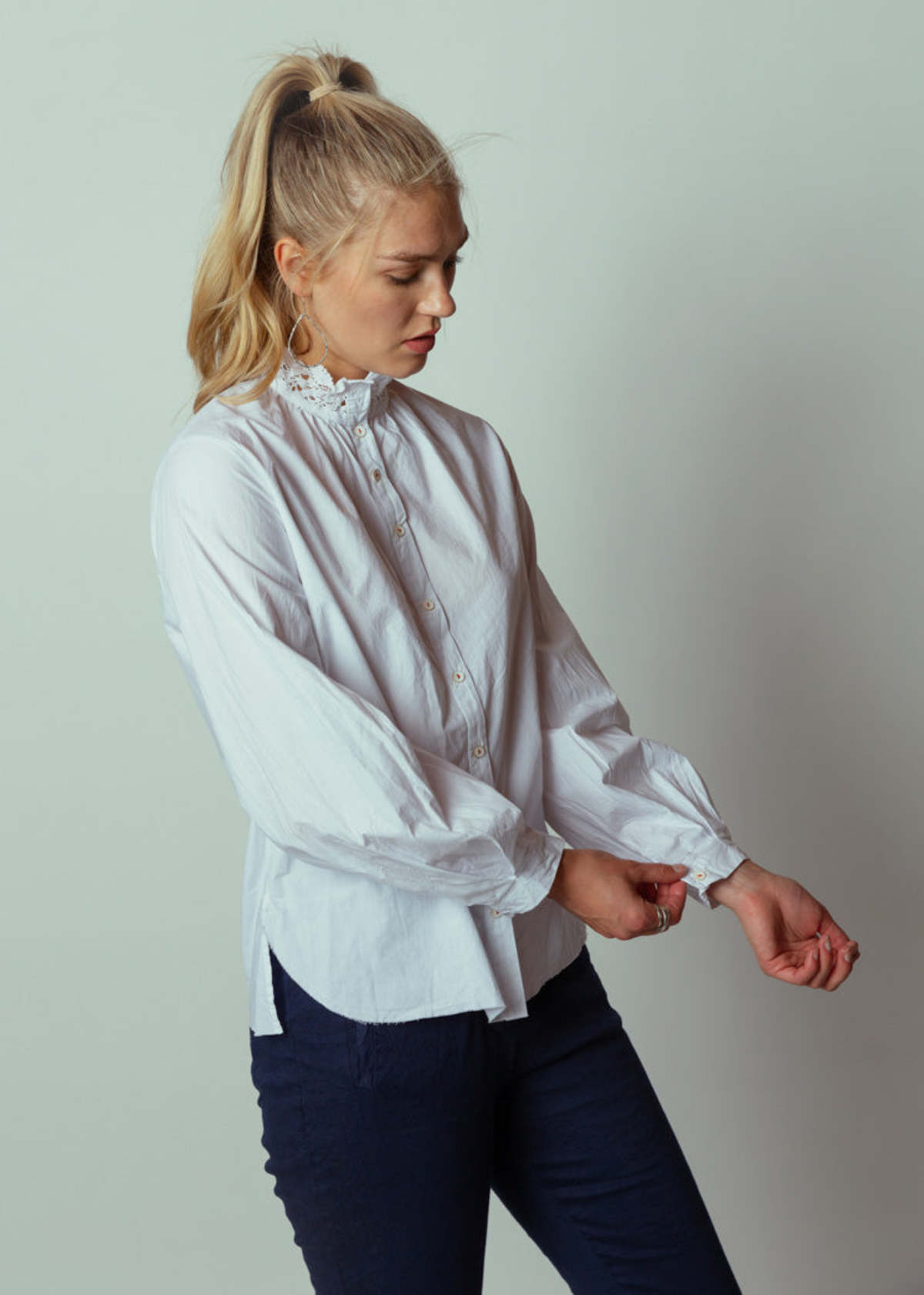 H+ Hannoh Wessel Clareta Cotton Shirt - White | Garmentory