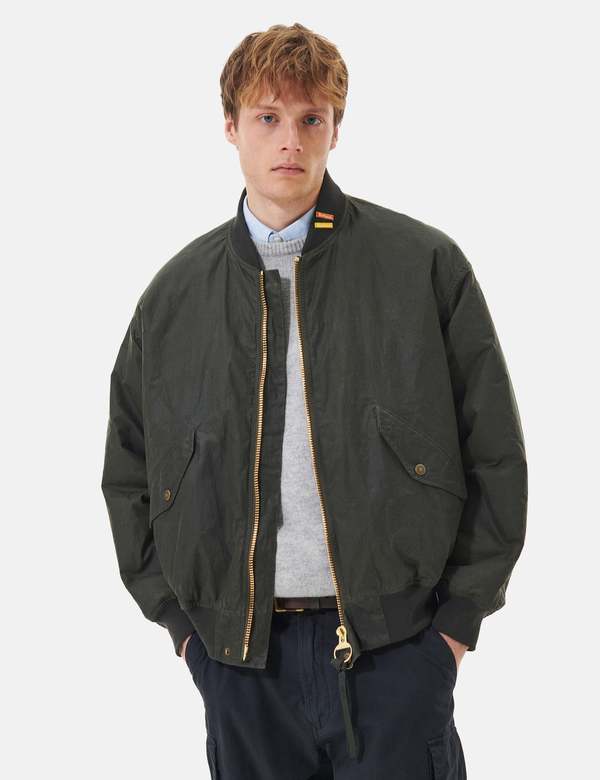 Barbour バブアー　JBS Flight Jacket Barbour JBS Flight Jacket - Olive Green | Garmentory