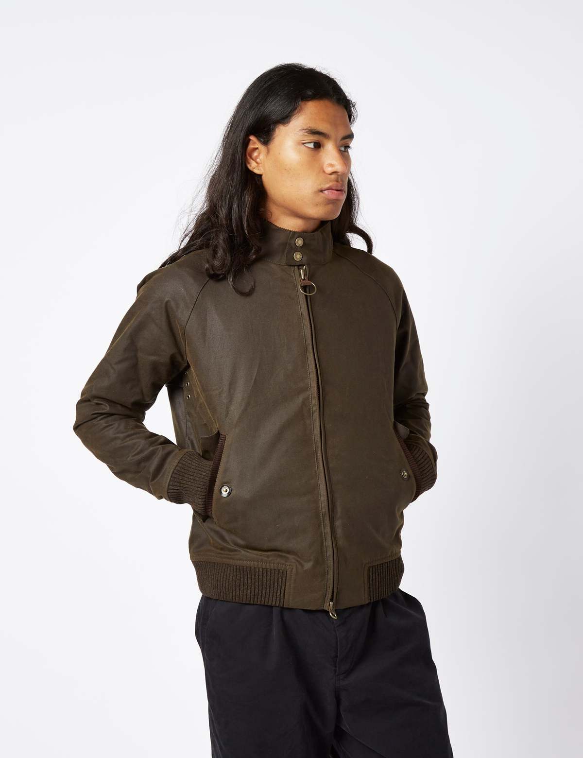Barbour x Baracuta G9 Porton Wax Jacket - Olive Green | Garmentory