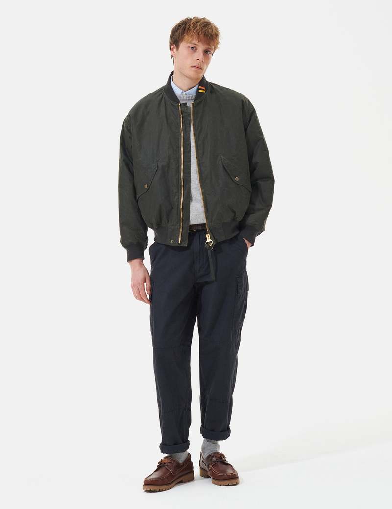 Barbour JBS Flight Jacket - Olive Green | Garmentory