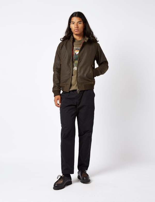 Barbour x Baracuta G9 Porton Wax Jacket - Olive Green | Garmentory