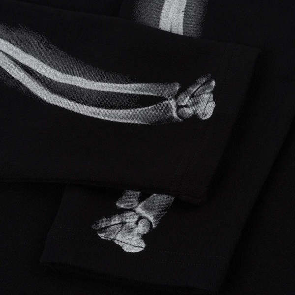 Dime Wave Bones Terry L/S Shirt - Black | Garmentory