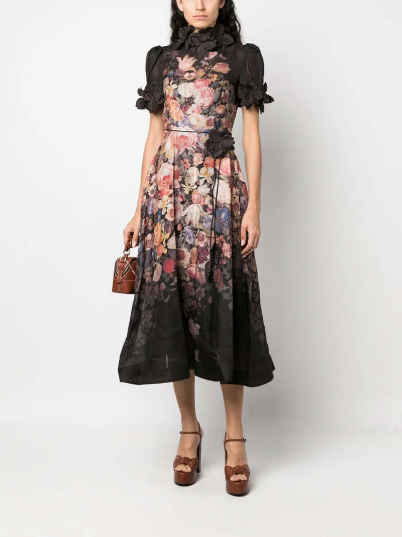 Zimmermann Luminosity Liftoff Flower Midi dress - multi