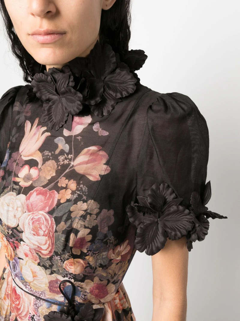 Zimmermann Luminosity Liftoff Flower Midi dress - multi | Garmentory