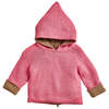 Kids Oeuf NYC Baby Reversible Hoodie - Rose Pink/Camel Brown - Thumbnail 1