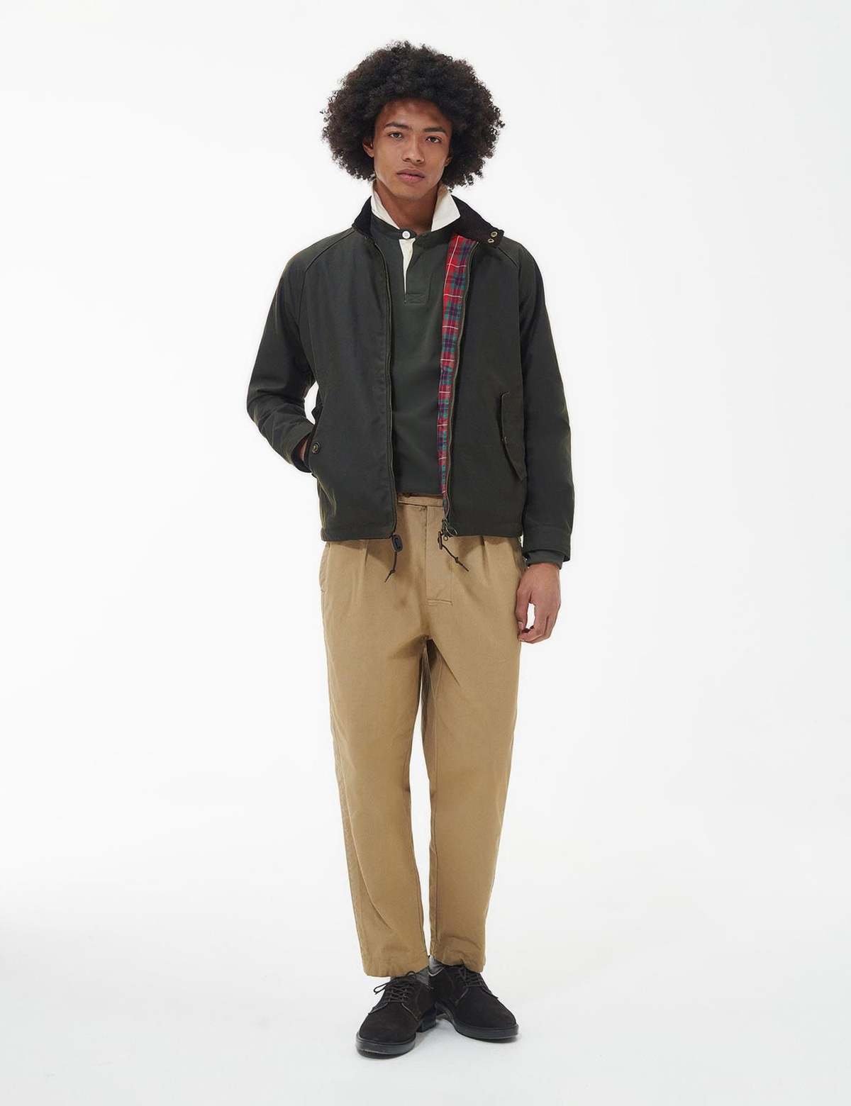 ジャケット・アウター BARBOUR BARACUTA BROWN WAX JACKET G4 XL Barbour x Baracuta Brown Wax Jacket - Olive - MWX2223OL52