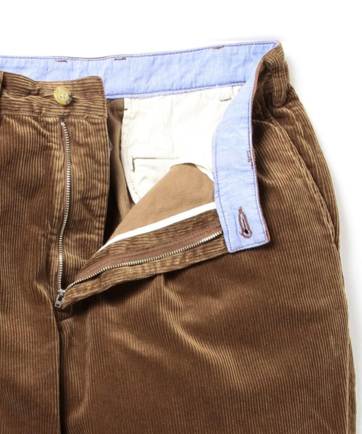 JOS.A.BANK CLASSIC COLLECTION Two-pleat Corduroy Pants, Men's, Size 34 cotton brown type Vintage Second Hand main image 0