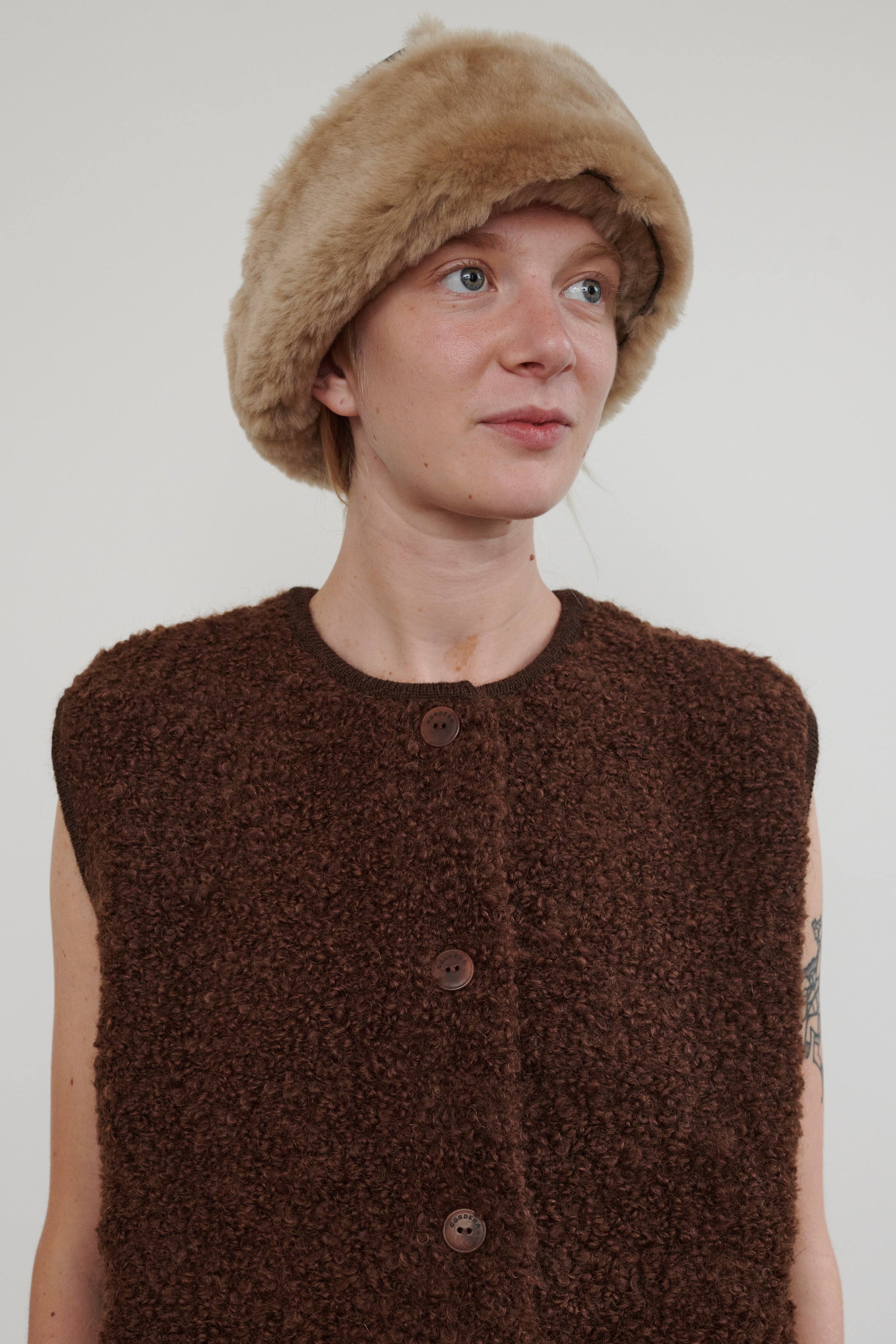 Cordera Light Wool Coat in Black