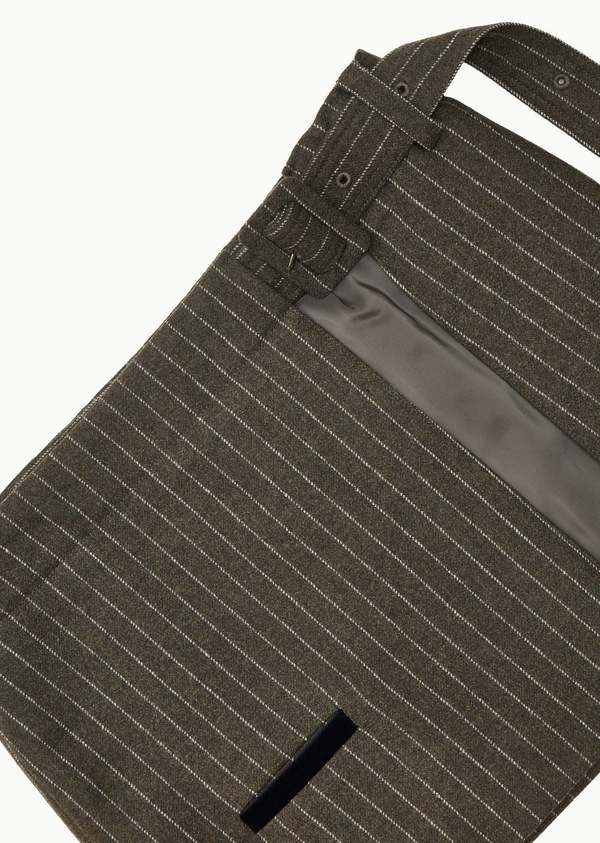 AMOMENTO☆23FW STRIPE BELT SKIRT AMOMENTO Belted Skirt - Brown Stripe | Garmentory