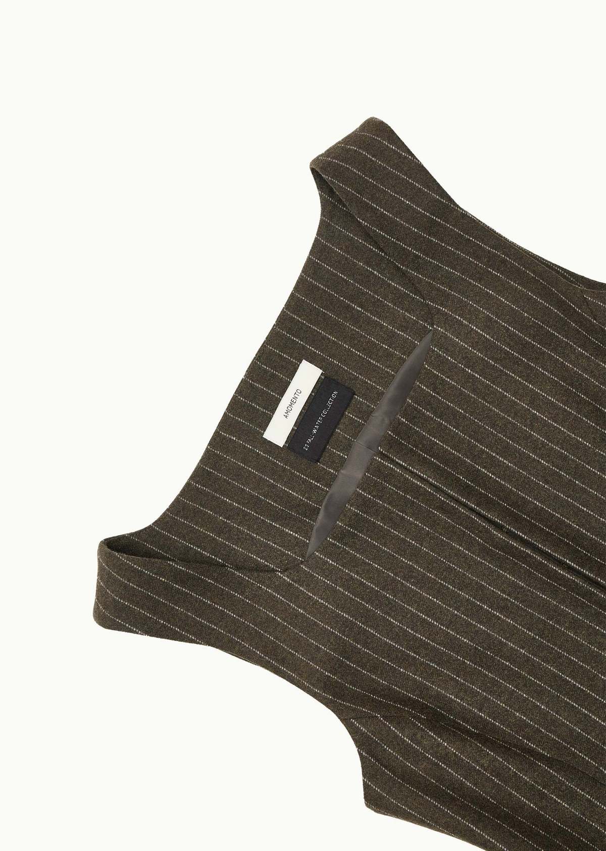 AMOMENTO Corset Vest - Brown Stripe | Garmentory