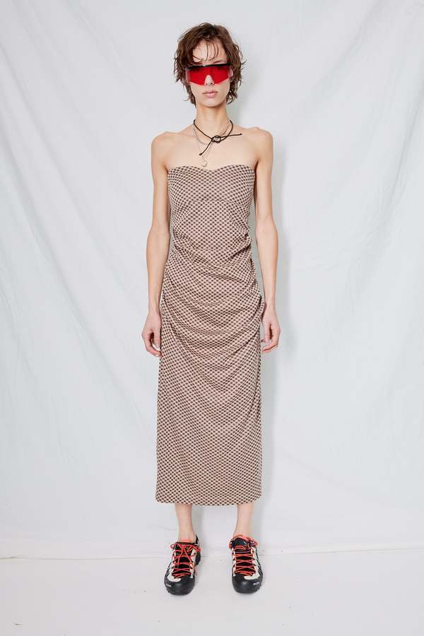 Assembly Jacquard Island Dress - Brown | Garmentory