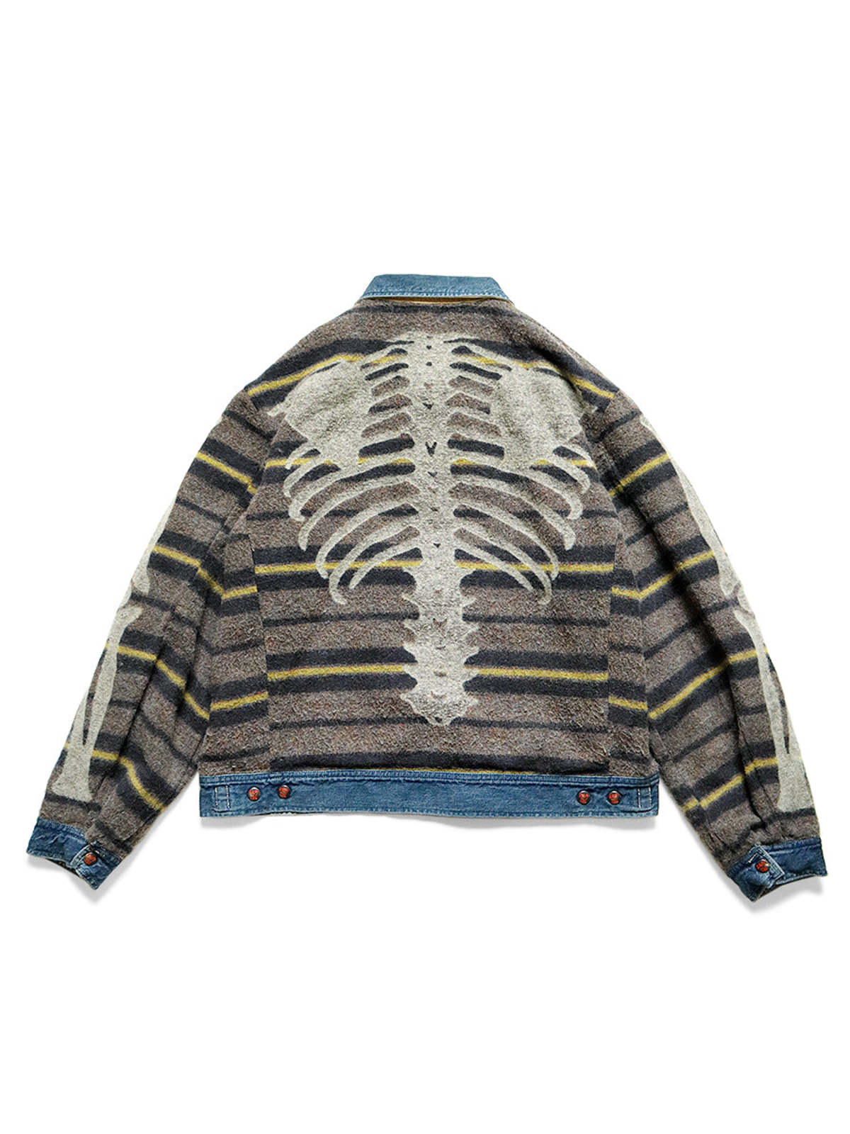 Kapital 11.5oz Denim BONE Lining Reversible ZIP-UP Work JACKET