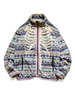 Kapital ASHLAND Stripe & BONE Fleece ZIP Blouson - Purple - Thumbnail 1