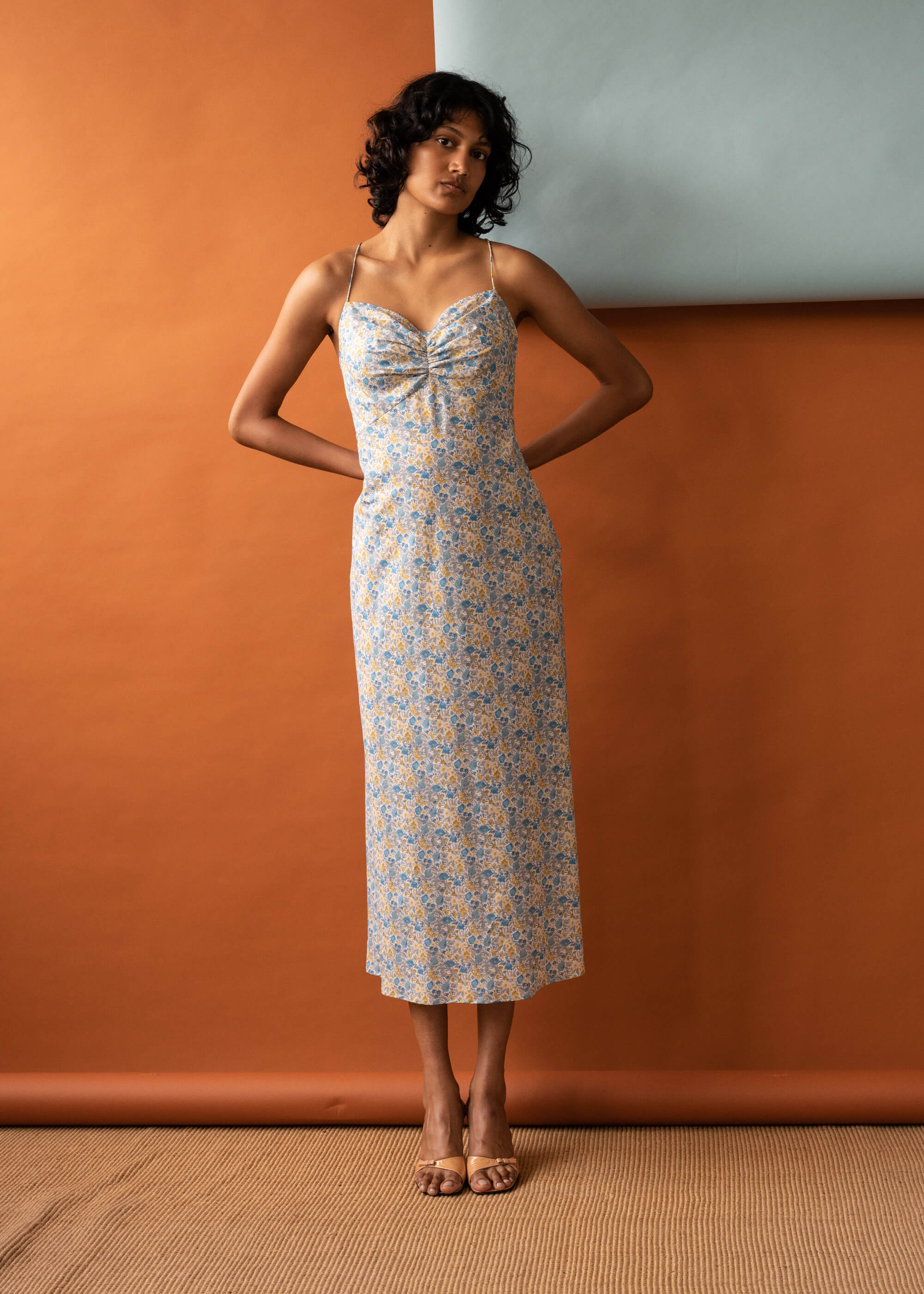 cute blue formal dresses Light Sleeveless Prom A Line Evening Dresses Retail and wholesale are Mermaid wedding dresses long sleeve Cotton Annabel Maxi Dress Pattern distribution format:Print All