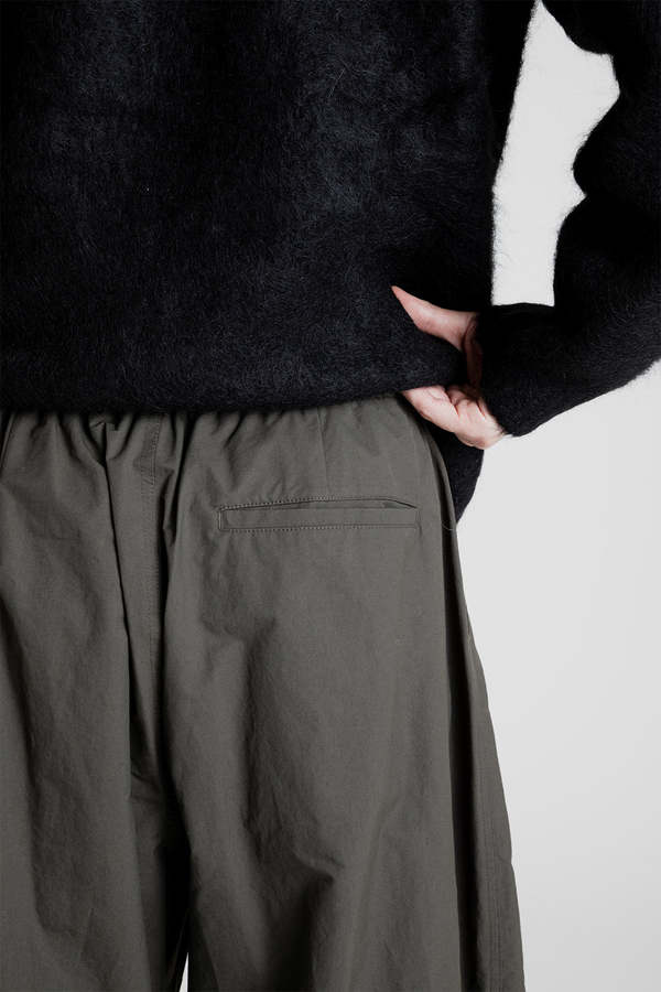【AMOMENTO】23fw COTTON NYLON FATIGUE PANTS Amomento Cotton Nylon Fatigue Pants in Dark Brown | Wallace