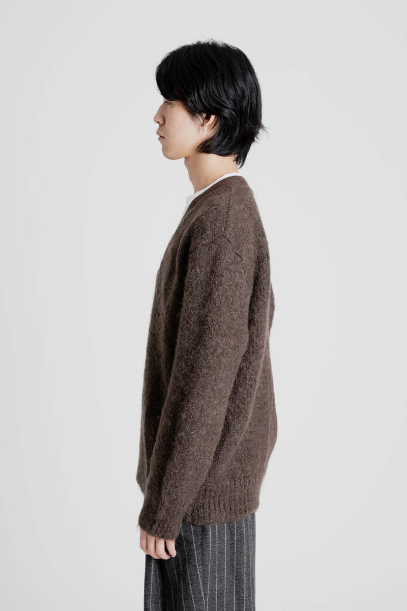 AMOMENT GRANDPA CARDIGAN カーディガンM Amomento Grandpa Cardigan in Brown | Wallace Mercantile Shop