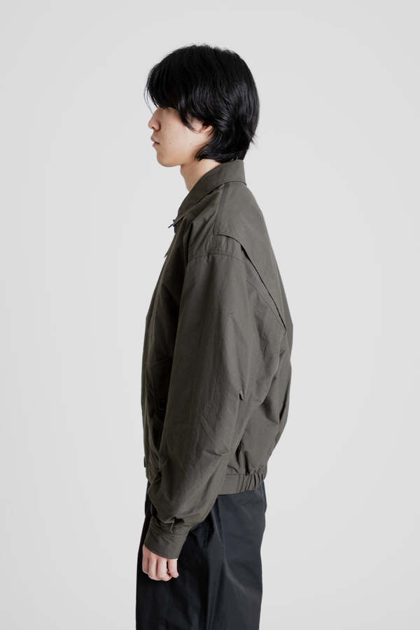 AMOMENTO Padded Cotton Nylon Jumper - Dark Brown | Garmentory