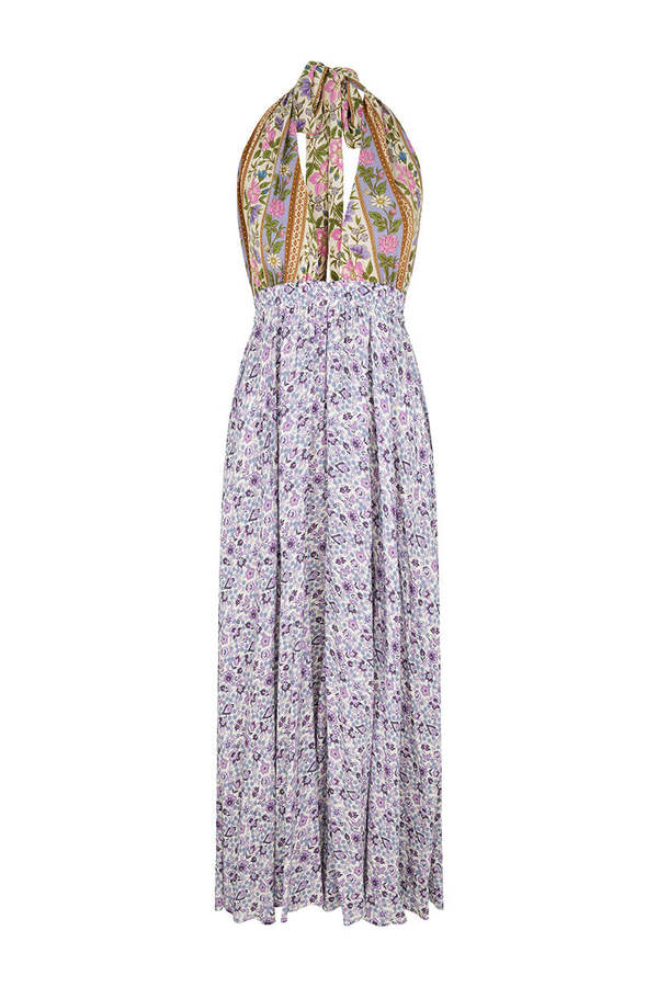SPELL & THE GYPSY COLLECTIVE Sienna Halter Maxi Dress - Lilac | Garmentory