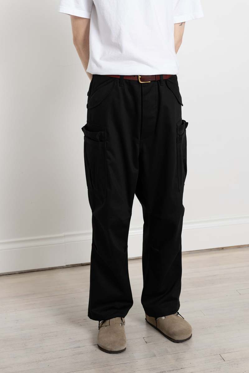 パンツ SASSAFRAS OVERGROWN PANTS [black S] Sassafras Overgrown Pants - Black | Garmentory