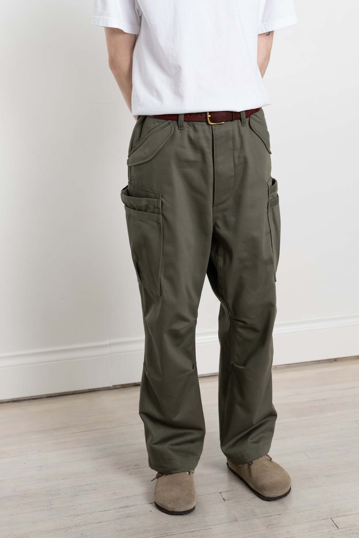 Sassafras Overgrown Pants - Military Satin Olive | Garmentory