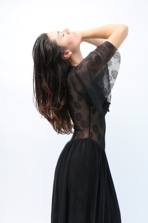 Anne Isabella Lace Ammonite Spiral Dress | Garmentory