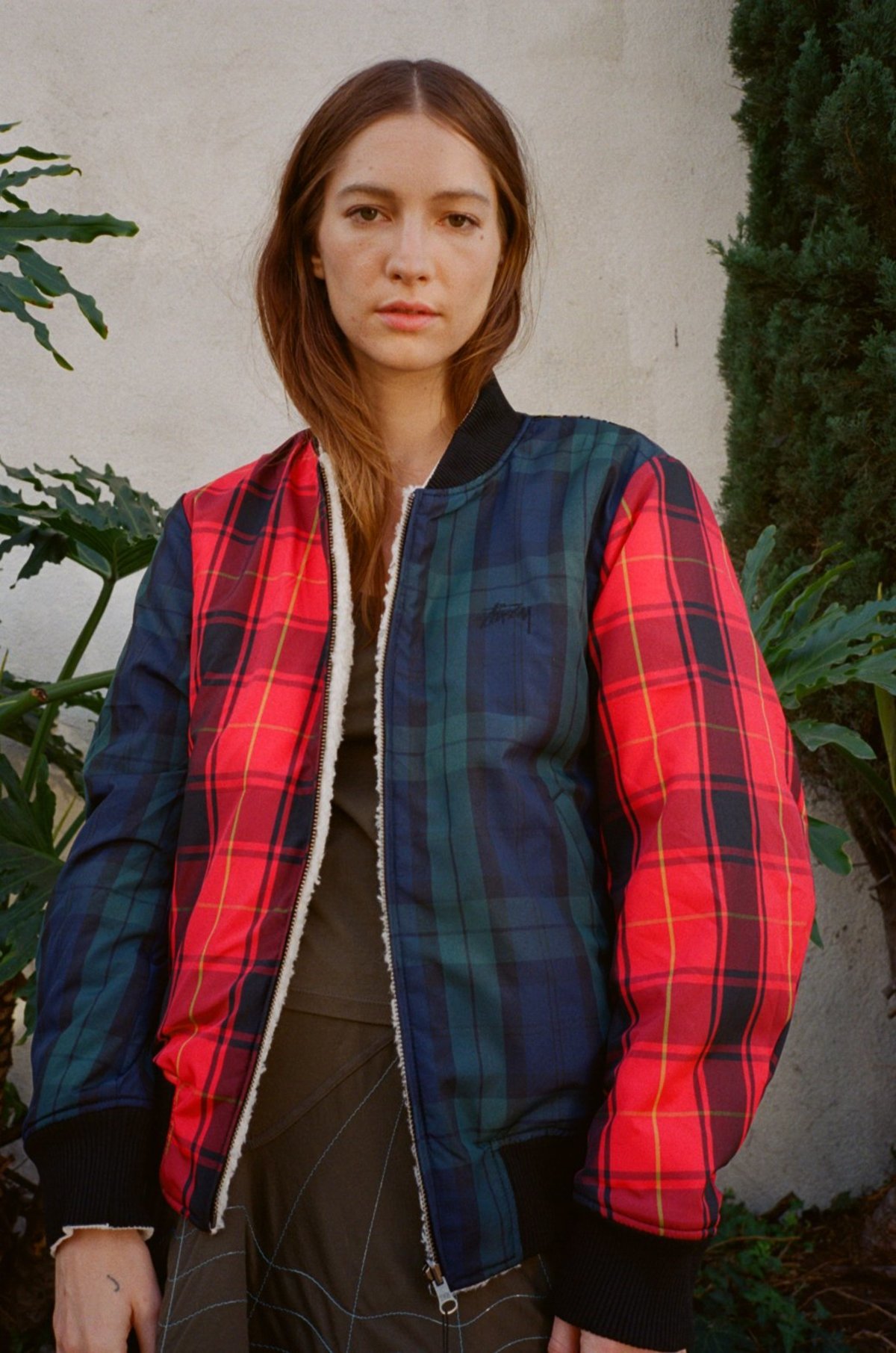 Stussy Reversible Bomber - Plaid | Garmentory