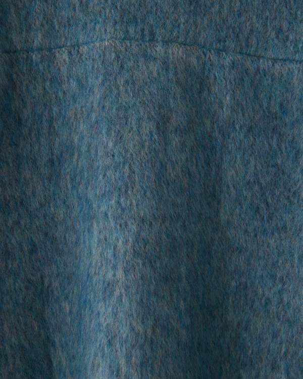 Ernie Palo Mohair Terry Half Zip - Sax | Garmentory